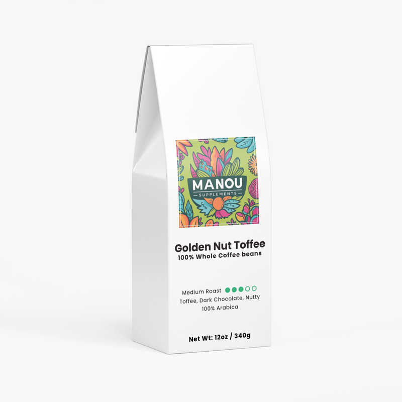 Golden Nut Toffee Coffee Brazilian Single Origin Medium Roast Smooth Caramel Chocolate Notes