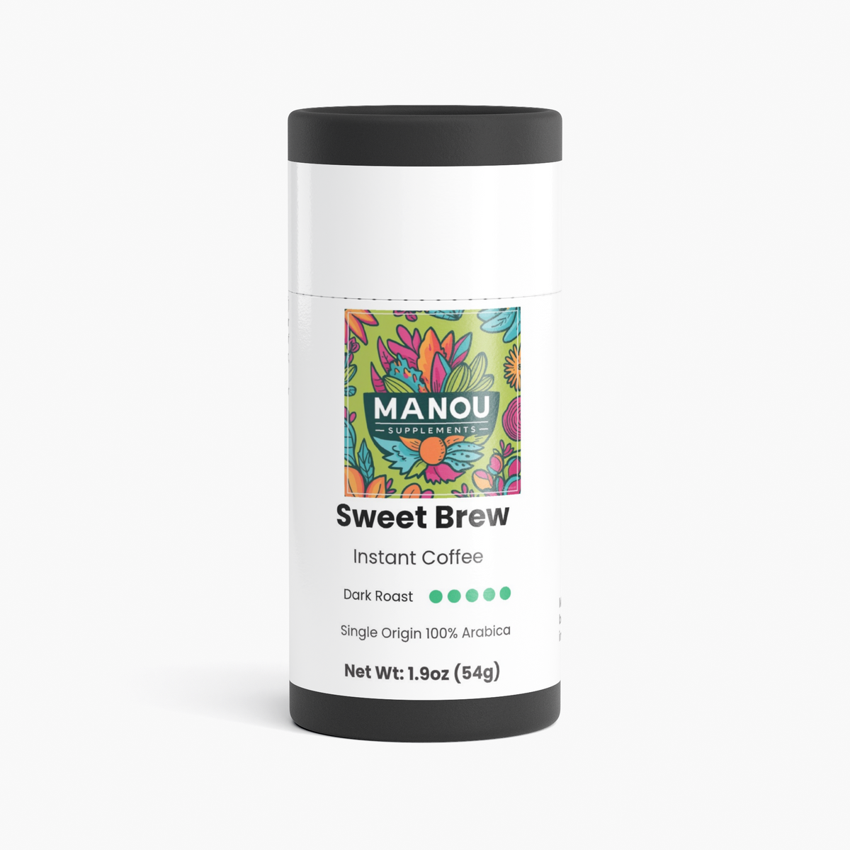 Premium Instant Coffee Single Origin Arabica Dark Roast Freeze Dried Papua New Guinea Toffee Finish No Bitterness