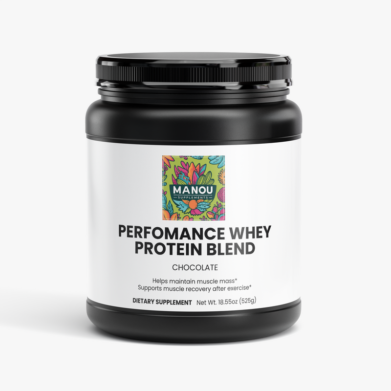 Performance Whey Protein Blend (Chocolate) High protein shake for muscle gain