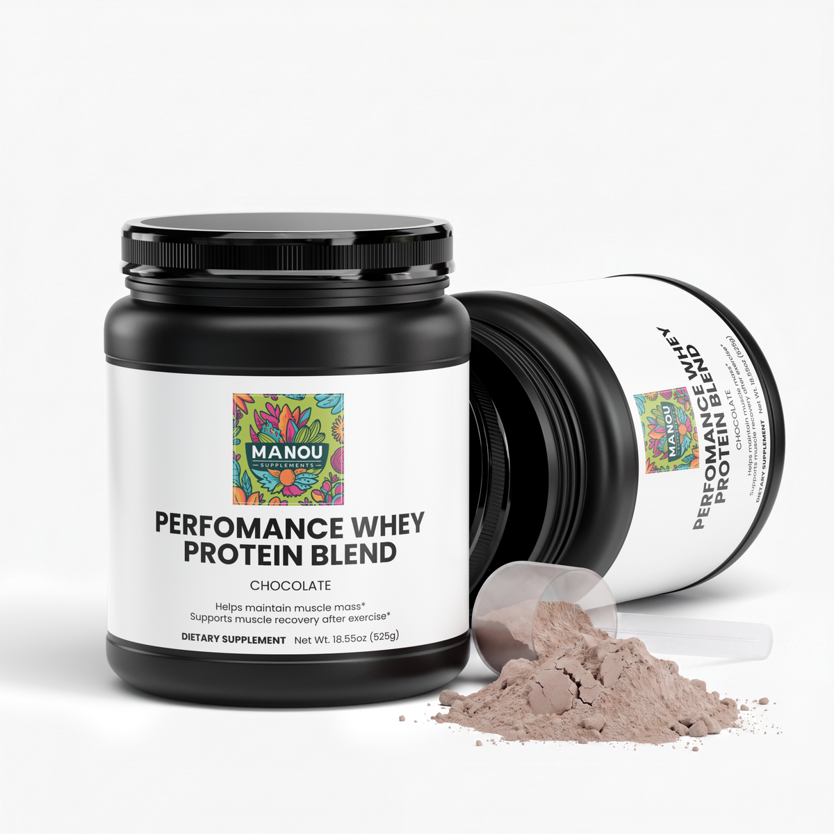 Performance Whey Protein Blend (Chocolate) High protein shake for muscle gain