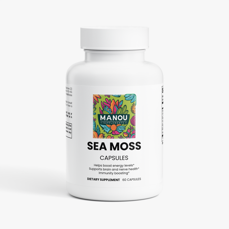 Sea Moss Blend 92 Minerals Bladderwrack Burdock Root Lymphatic Support Full Body Reset