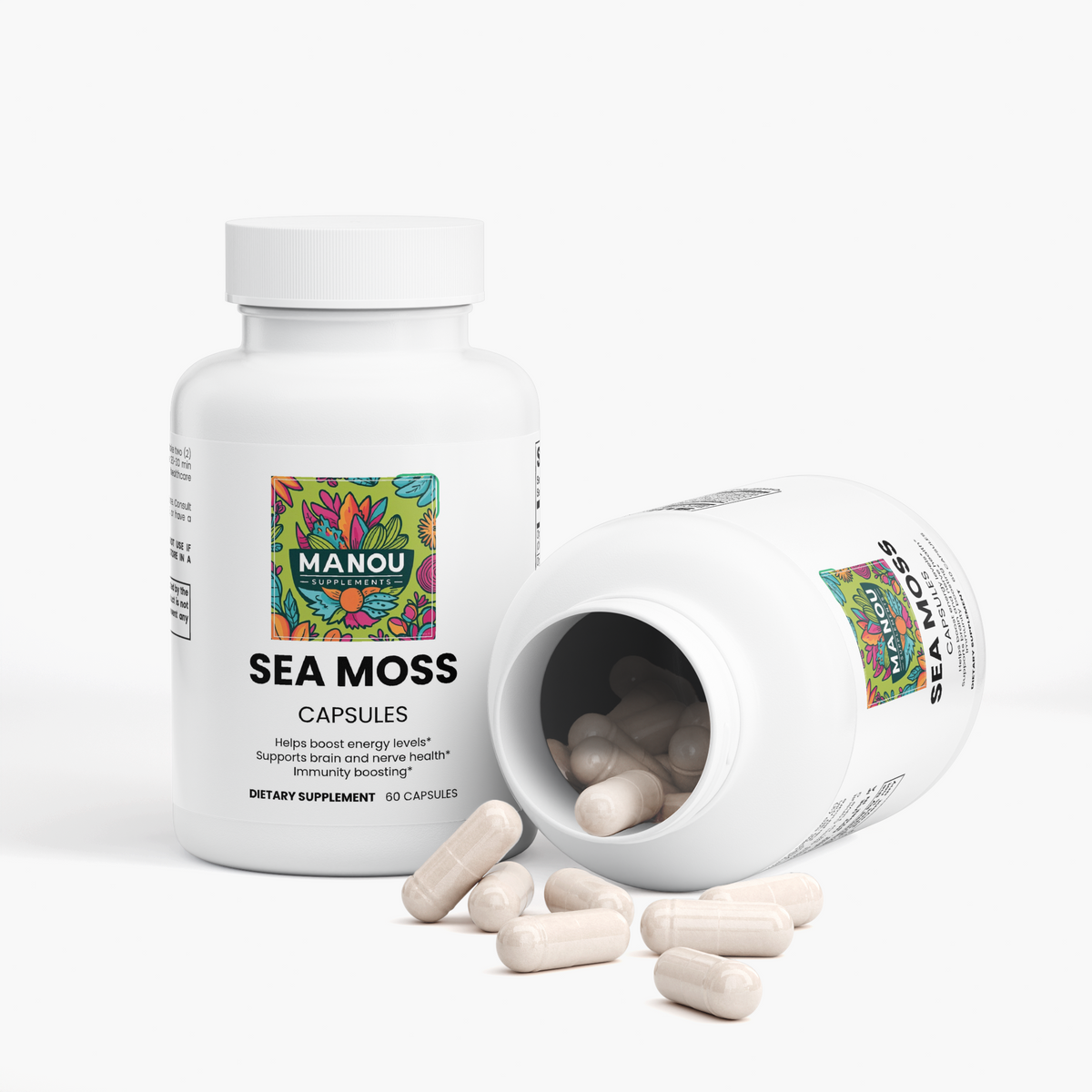 Sea Moss Blend 92 Minerals Bladderwrack Burdock Root Lymphatic Support Full Body Reset
