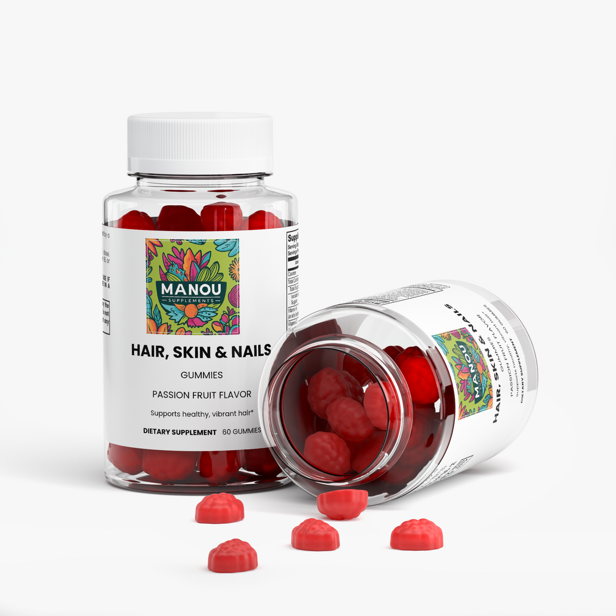 Hair Skin Nails Gummies Biotin Collagen Vitamin C E Zinc Stronger Hair Glowing Skin Faster Nails