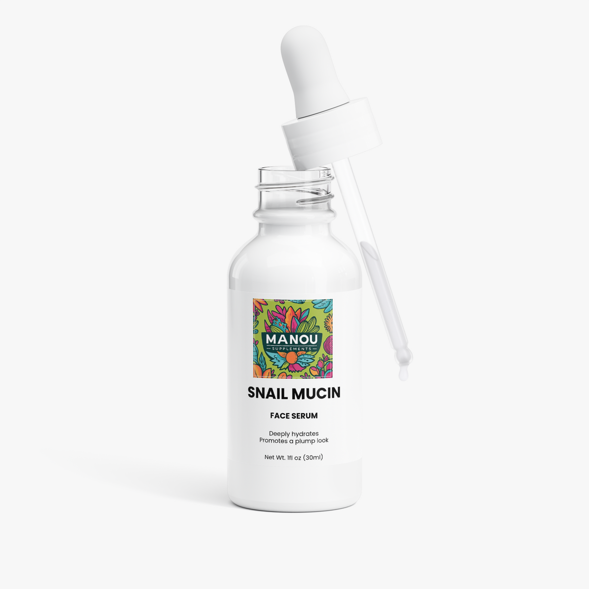Viral Snail Mucin Face Serum w/ Hyaluronic Acid & Collagen | Intense Hydration, Plump & Glow | K-Beauty Glass Skin | For Dry, Dull Skin | Fast-Absorbing