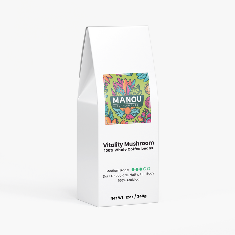 Vitality Mushroom Coffee: A smarter kind of coffee, made for how you move.