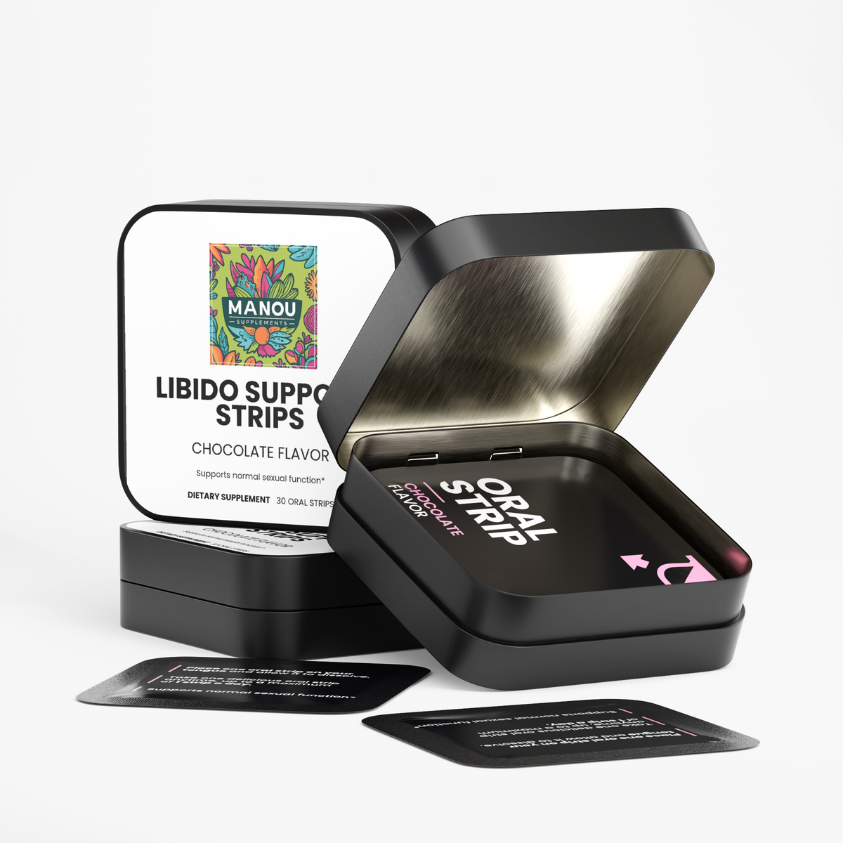 Libido Strips for Men, Energy Boost Oral Strips, Cordyceps Supplement, Shilajit Energy Strips, Chocolate Fast-Acting Libido, Stamina Support Supplement, Oyster Peptide Vitality, Dissolvable Energy Strips, Natural Endurance Booster.