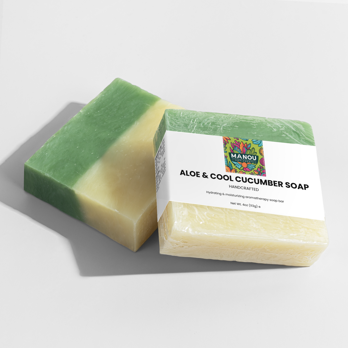 🥒💚 ALOE & COOL CUCUMBER SOAP – Soothes Sunburn, Calms Redness & Leaves Skin ICE-COLD Fresh! (Sensitive Skin OK) 🧼❄️