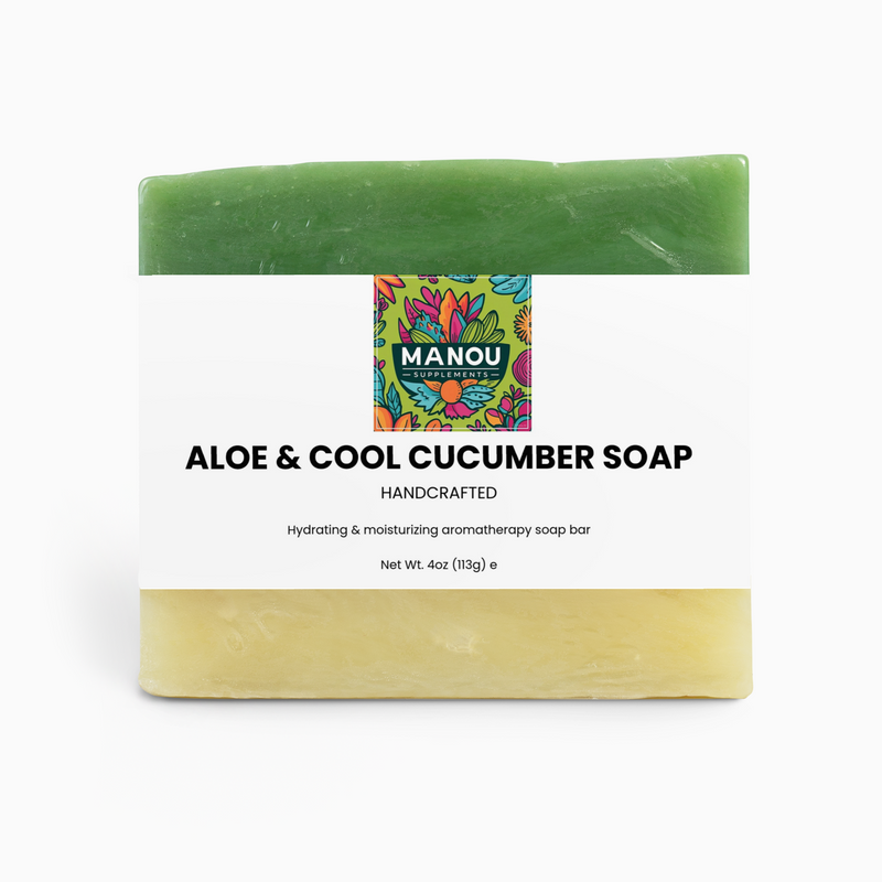 🥒💚 ALOE & COOL CUCUMBER SOAP – Soothes Sunburn, Calms Redness & Leaves Skin ICE-COLD Fresh! (Sensitive Skin OK) 🧼❄️