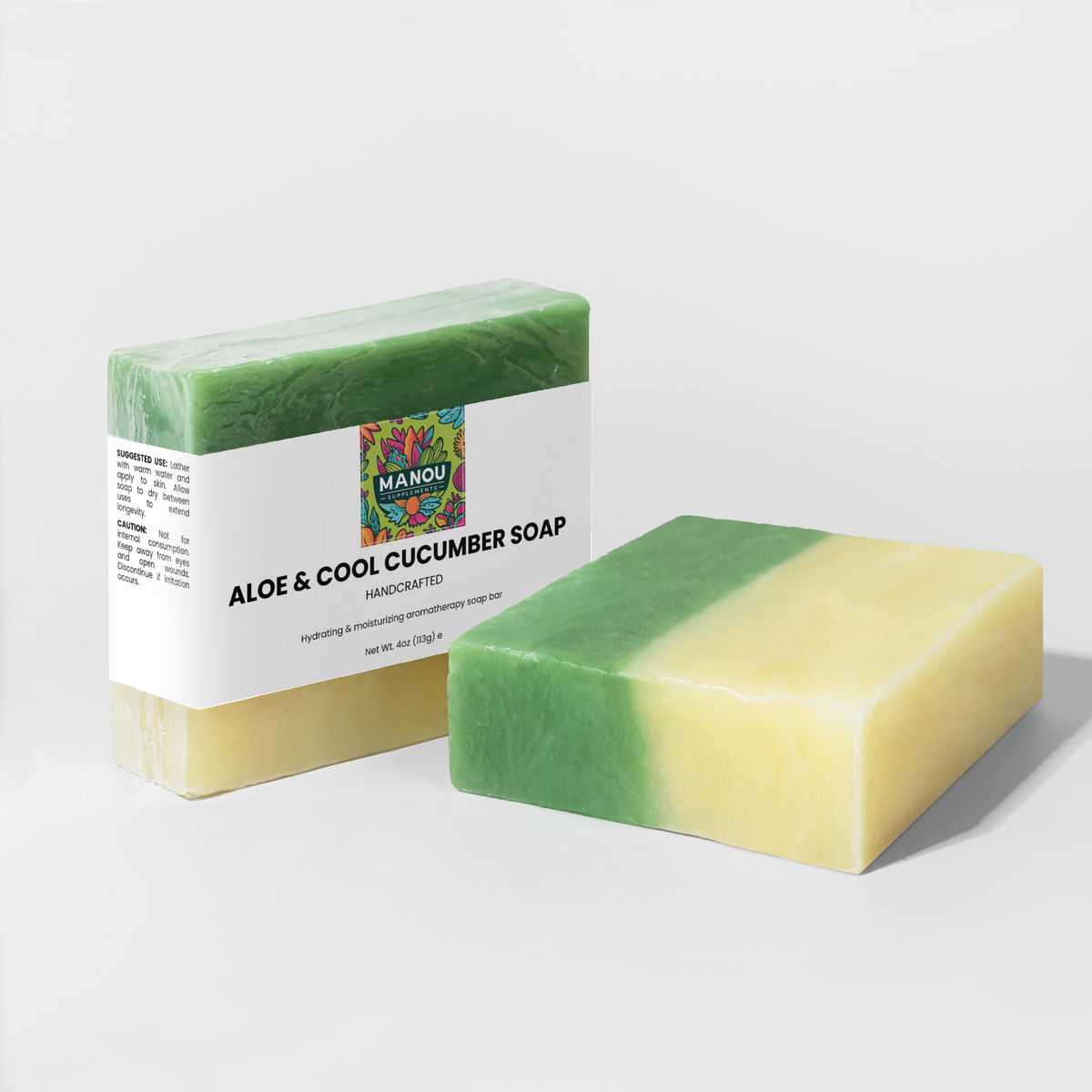 🥒💚 ALOE & COOL CUCUMBER SOAP – Soothes Sunburn, Calms Redness & Leaves Skin ICE-COLD Fresh! (Sensitive Skin OK) 🧼❄️