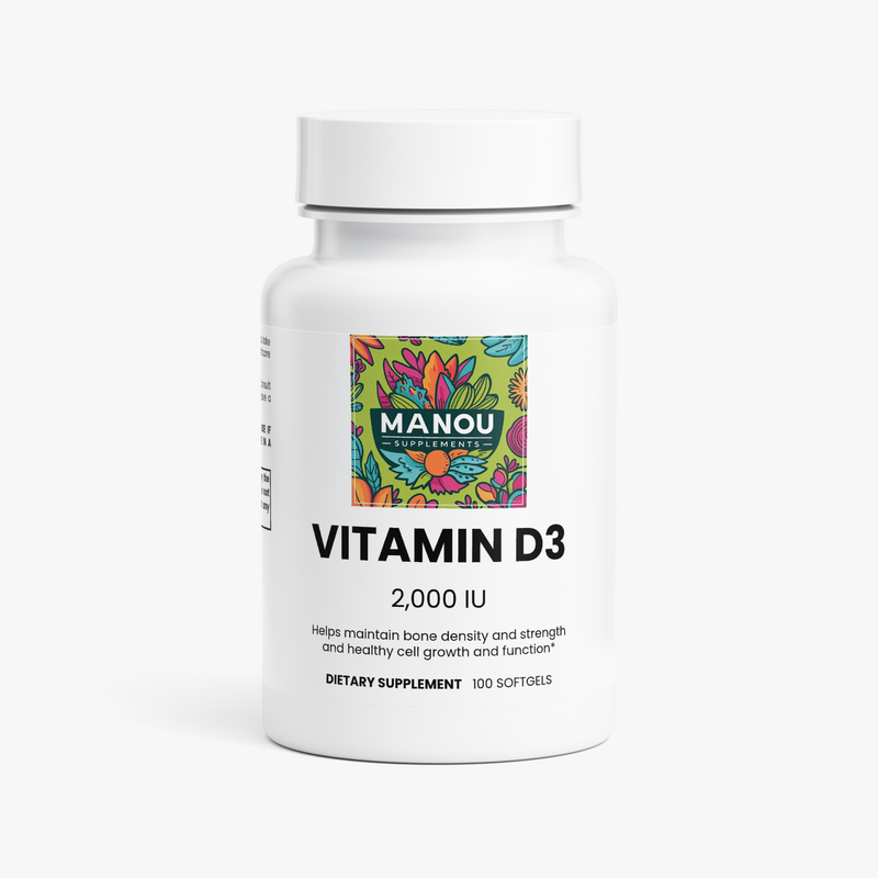 Vitamin D3 Supplement Capsules Bone Muscle Energy Support Winter Mood Boost D3